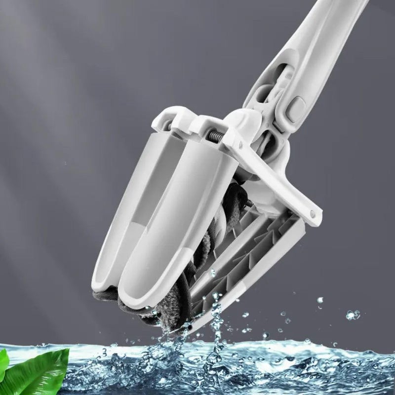 Calyrex HandFree 360 X Design Spin Twist Mop Flat Floor Mop with Self Wringing Microfiber for Cleaning Hard Floor Tiles Hardwood - Image 2