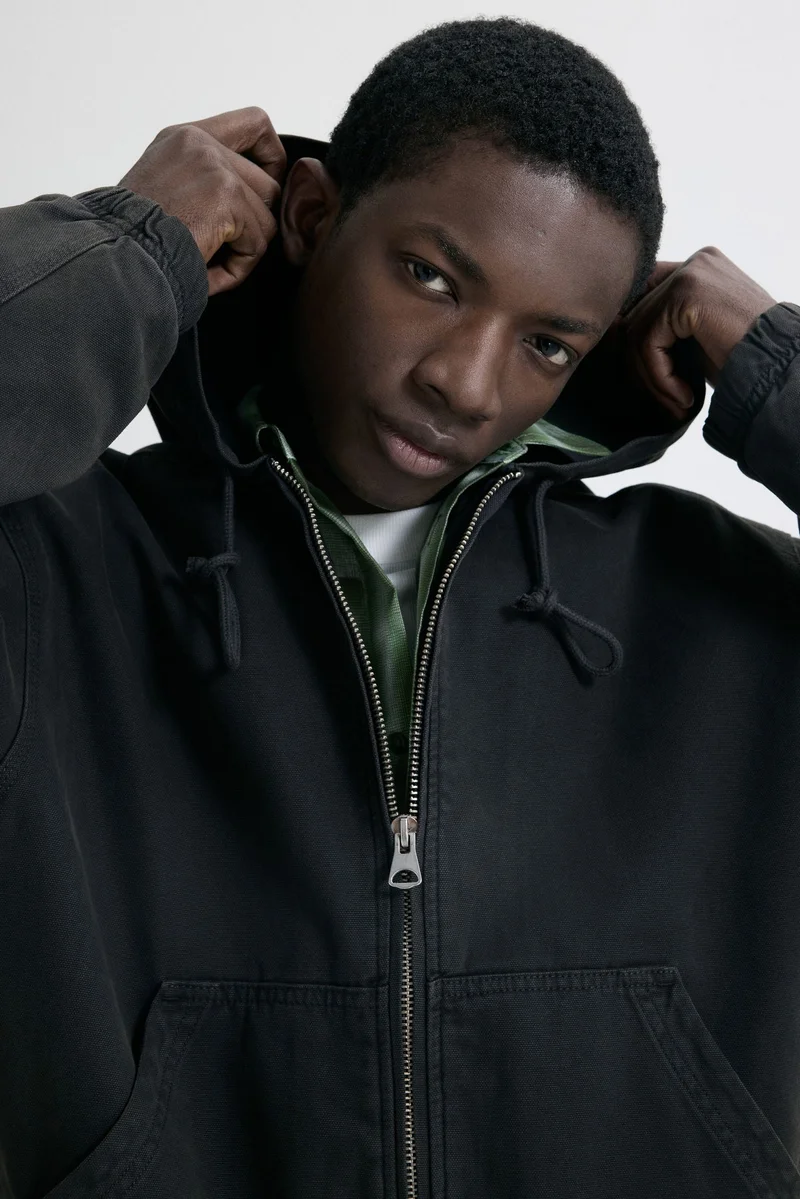 اتش اند ام جاكيت عملي بقبعة