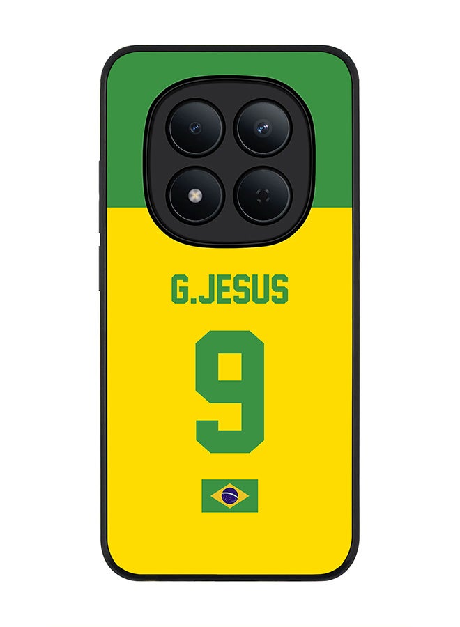 For Xiaomi Redmi Note 15 Pro 5G Case,Slim fit Camera Protection, Shockproof Thin Phone cover  - Football - Brazil,  G.Jesus
