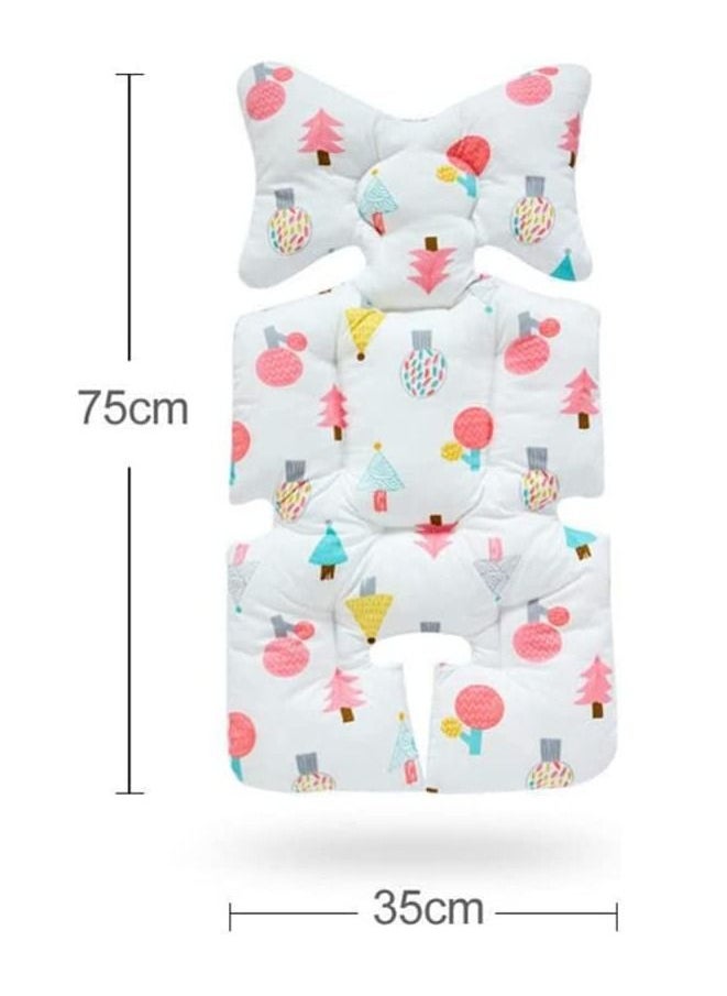 Excefore - Baby Stroller Cushion Pad, Universal Breathable Thick Baby Cushion Pad for Car Seat and Stroller, Baby Head Body Support Car Seat Protector, Kids Seat Cushion, Pushchair Neck Support - Image 1