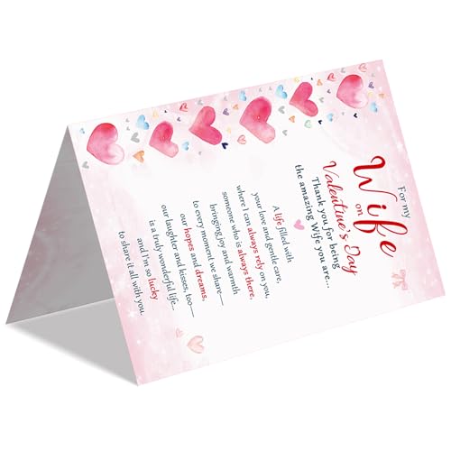 Beixian Valentines Day Cards Gifts for Wife from Husband, Unique Wife Valentines Day Gifts for Her -8x5.3 Inches, Double-Sided - Image 5