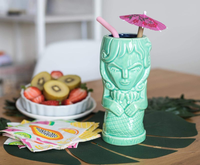 Geeki Tikis Green Mermaid Fantasy Mug | Official Fantasy Series Ceramic Tiki Style Cup | Holds 15 Ounces - Image 5