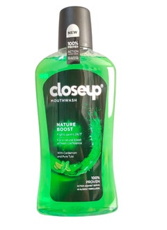 Close Up Mouthwash Nature Boost With Caradmom and Pure Tulsi 500ml  - Image 1