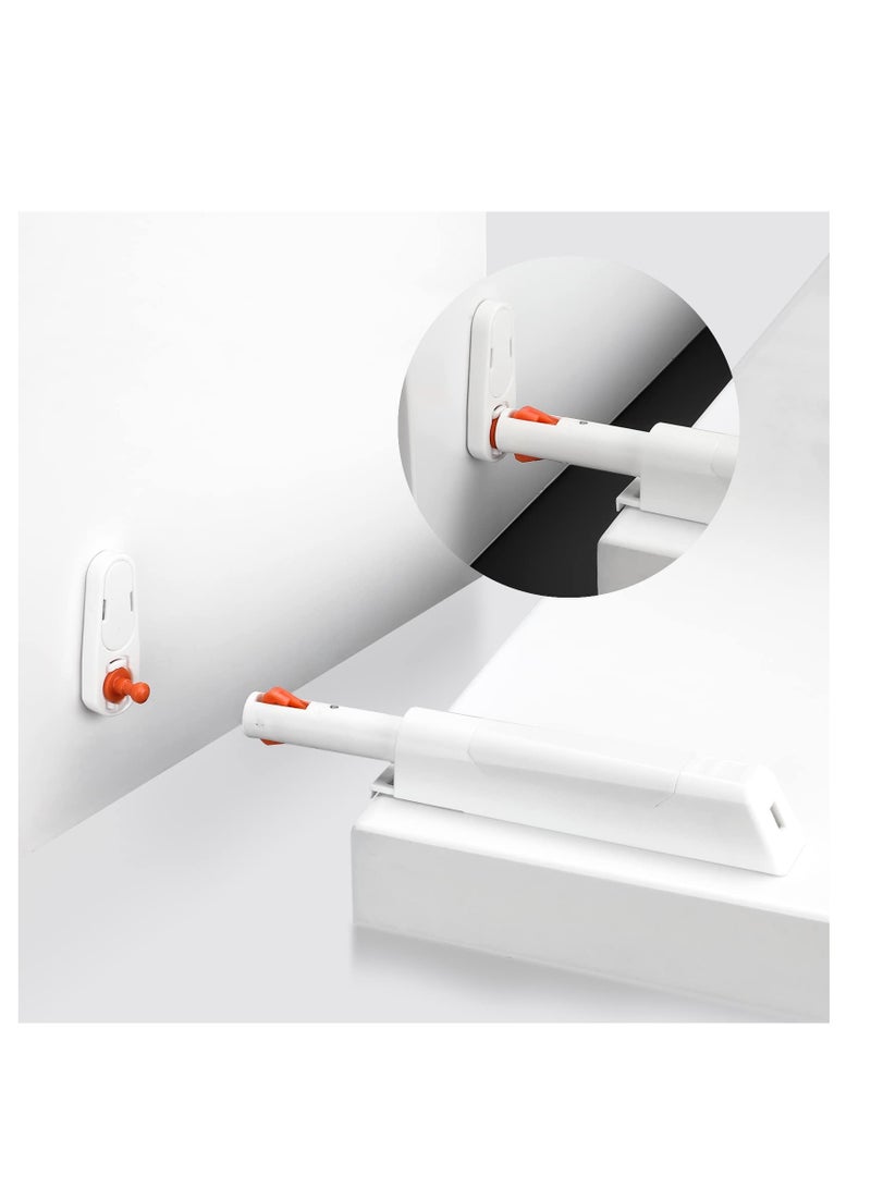 SYOSI Push to Open Door Latch for Cabinet Door Non-Magnetic Heavy Duty Push Latch Catches，Baby Safety Push Wardrobe Door Rebound Devices White 2 Pack - Image 1
