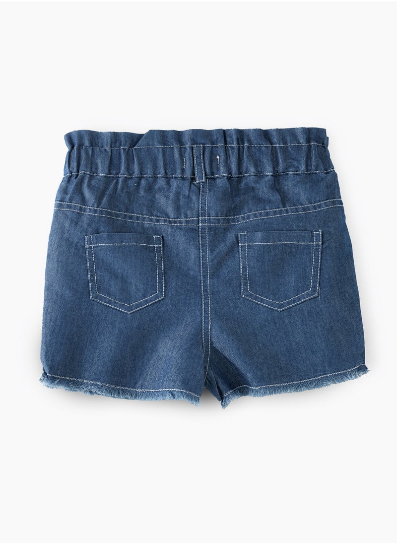 Jelliene Woven solid shorts  - Image 2