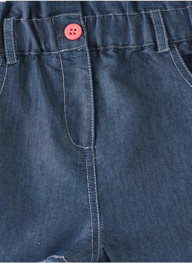 Jelliene Woven solid shorts  - Image 3