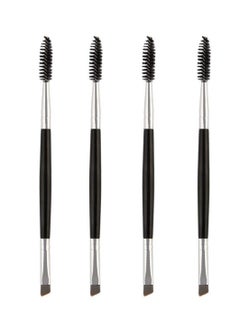 SYOSI Double Sided Eye Brow Brush, Existing Beauty Henna Eyebrow Tint Brush Angled Eye Brow Comb and Spoolie Suitable for Women Cosmetic Tool  - Image 1