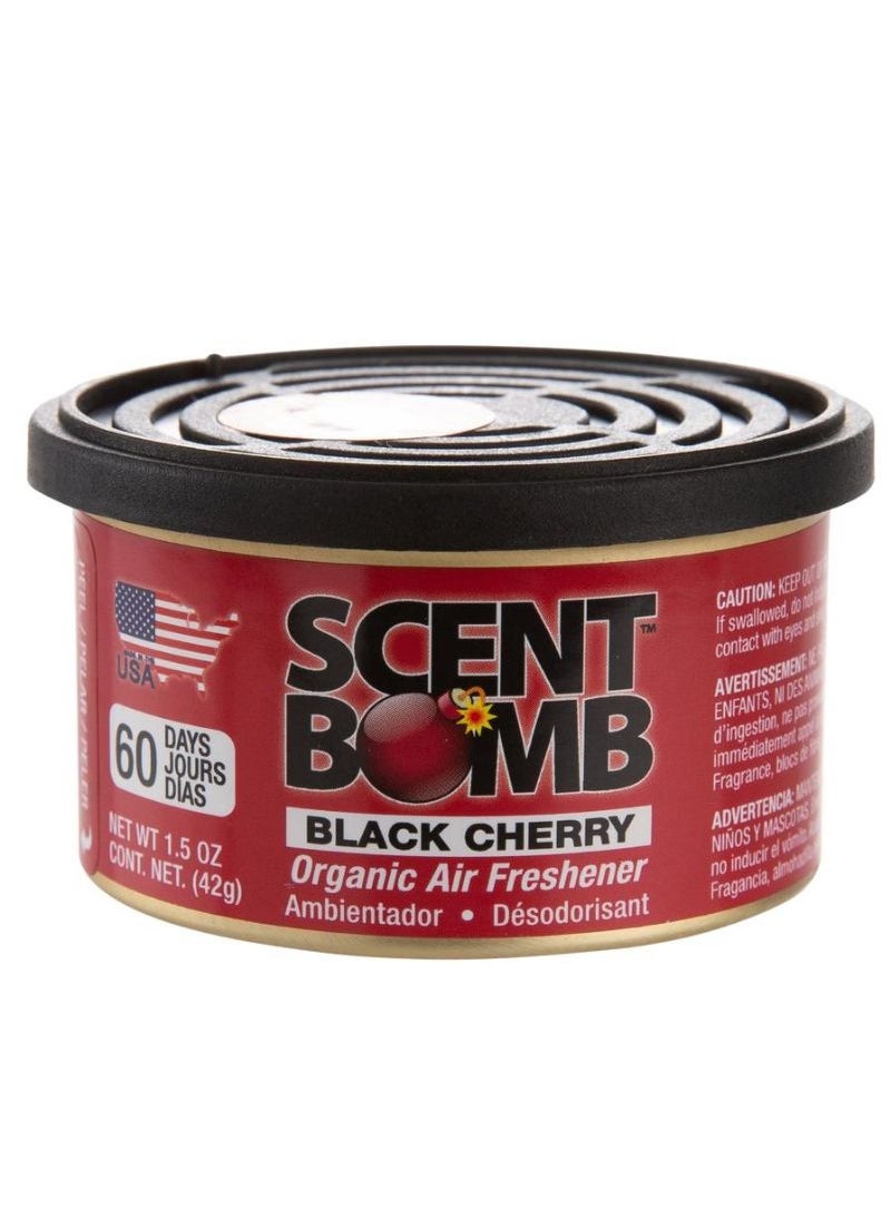 SCENT BOMB - Scent Bomb Car Organic Air Freshener 42 g Black Cherry - Image 1