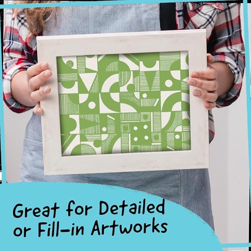 Funcils 4 Dual Tip Green Paint Pen Metallic - Fine Tip & Medium Acrylic Paint Markers - Green Marker for Metal, Wood, Rock Painting, Canvas, Ceramic, Glass, Fabric, Leaf and Plastic - Water-based Ink - Image 4