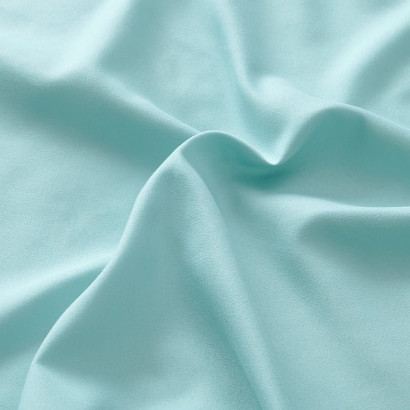 Comfort Spaces Microfiber Set,6 pcs, 14" Deep Pocket, Wrinkle Resistant All Around Elastic-Year-Round Cozy Bedding Sheet, Matching Pillow Cases, Full, Aqua (CS20-0117) - Image 5