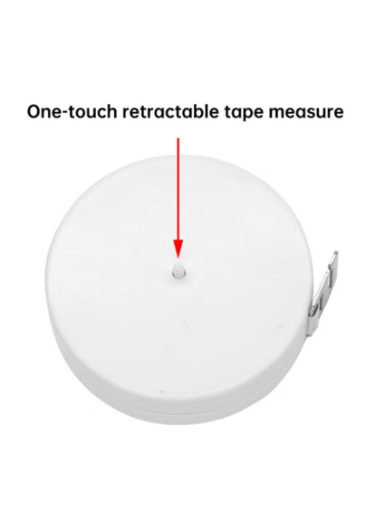 Valshar Bmi Measuring Tape, Bmi Wheel Calculator Body Mass Index Calculator, Body Tape Measure for Body Waist Weight Health Accurate Measurement (White) - Image 2
