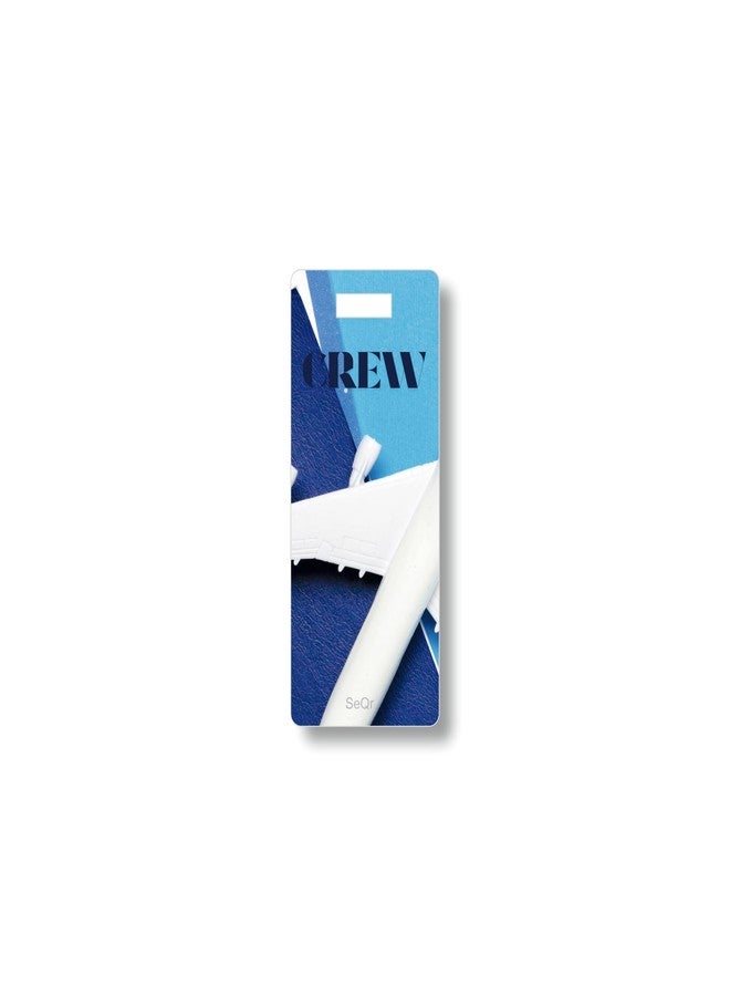 SeQR Smart QR Code Crew Bag Tag ? Lost & Found Metal ID Tag for Flight Crew, Pilot, Cabin Crew & Airline Staff ? Waterproof Aviation Luggage Tag with Wire Cable ? Scan & Contact Travel Accessory - Image 3