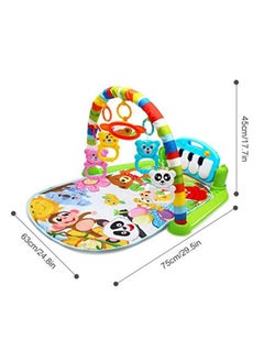 Dumcuw Kick&Play Piano Gym, Baby Infant Newborn Fitness Gym Floor Mat with Warm Light Music Activity Toys  - Image 2