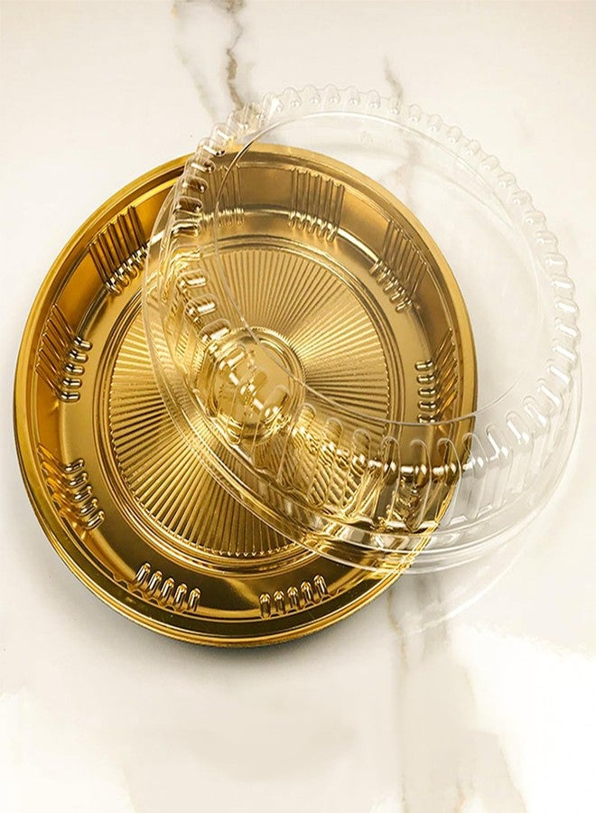 Tamnjvrr 5 Pcs Disposable Pie Carrier with Clear Lid Round Cake Cupcake Container for Pies Cake Slice Candy Pizza Salads Meal Prep (11 Inch) - Image 5