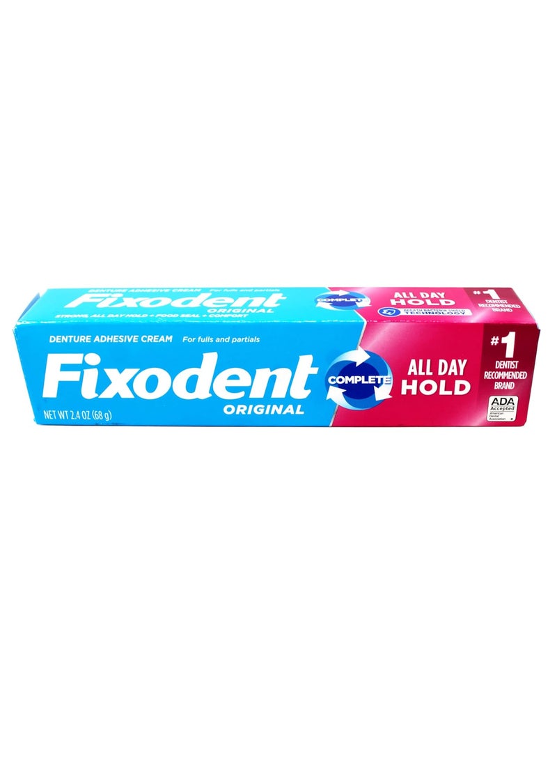 Fixodent (Pack of 3) Original Complete Denture Adhesive Cream - 3x2.4 oz - Image 1