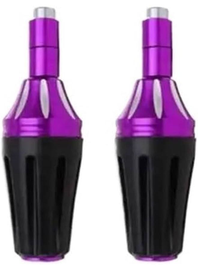 2pc Purple Motorcycle Frame Slider Crash Protector Anti Falling Engine Protection Bar - Image 1