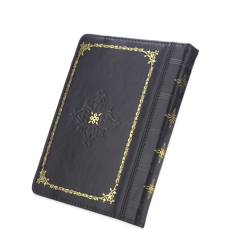 ENJOY-UNIQUE غطاء جلد صناعي على شكل كتاب لقارئ الكتب الإلكتروني 6 بوصة لقارئ الكتب من سوني/كوبو/بوكيت بوك/نوك/تولينو 6 بوصة (أسود) - Image 1