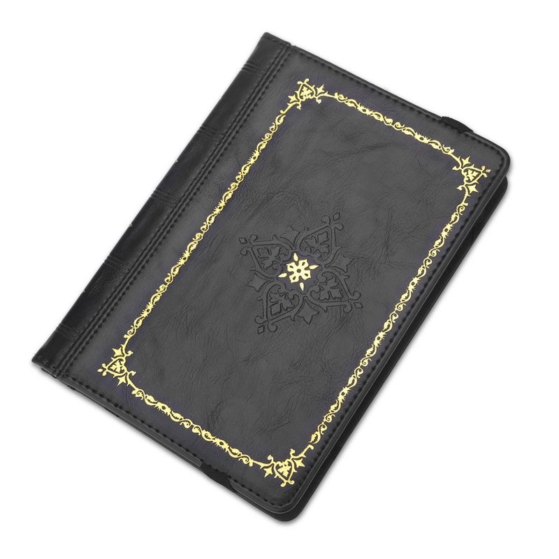 ENJOY-UNIQUE غطاء جلد صناعي على شكل كتاب لقارئ الكتب الإلكتروني 6 بوصة لقارئ الكتب من سوني/كوبو/بوكيت بوك/نوك/تولينو 6 بوصة (أسود) - Image 4
