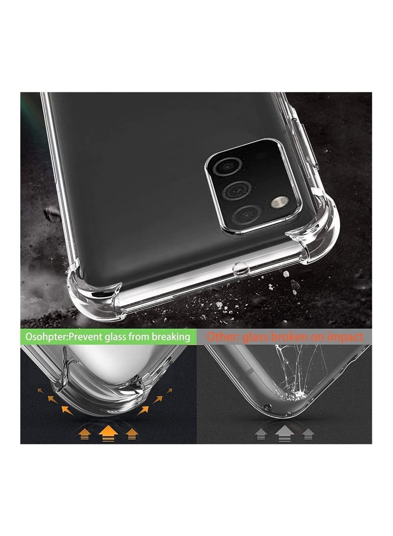 vesus Samsung Galaxy A03S Case Cover Protective Shock Absorption Bumper soft Transparent Case (Clear) - Image 2