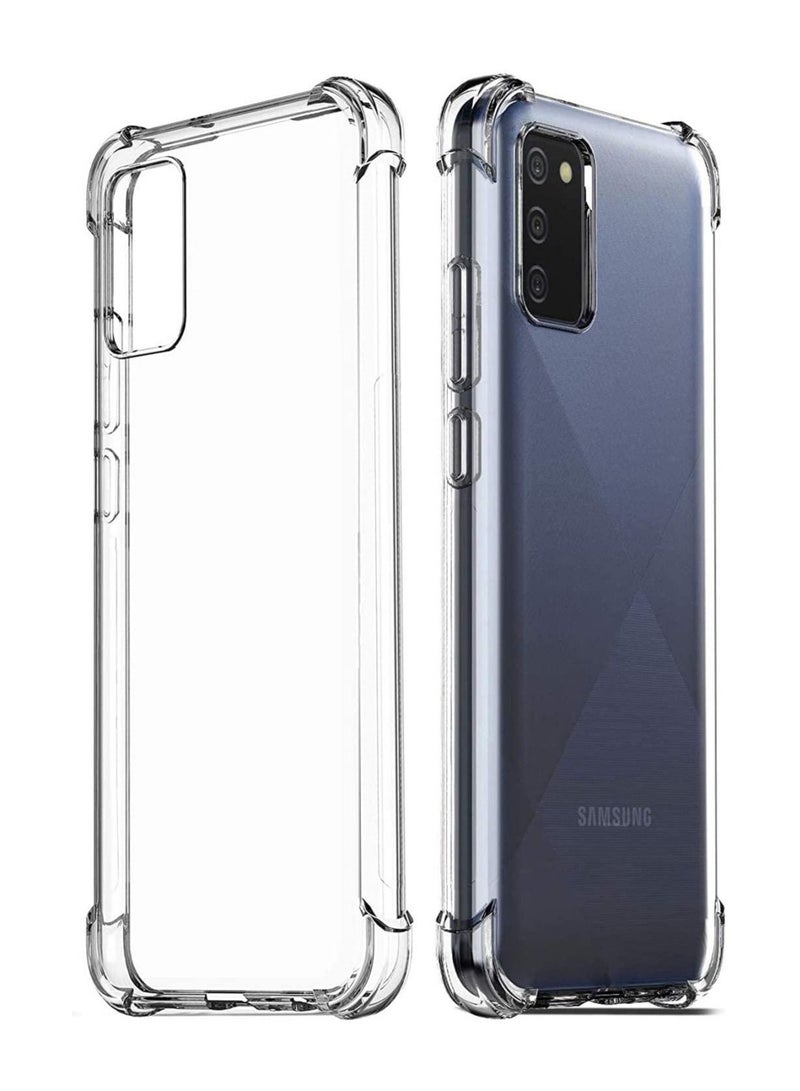 vesus Samsung Galaxy A03S Case Cover Protective Shock Absorption Bumper soft Transparent Case (Clear) - Image 1