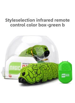 Generic Simulation Whole Caterpillar LY9910 Educational Early Education Infrared Mini Remote Control Electric Toy-Color:Remote Control Insect-Emerald Green  - Image 1