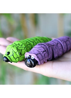 Generic Simulation Whole Caterpillar LY9910 Educational Early Education Infrared Mini Remote Control Electric Toy-Color:Remote Control Insect-Emerald Green  - Image 4