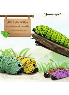 Generic Simulation Whole Caterpillar LY9910 Educational Early Education Infrared Mini Remote Control Electric Toy-Color:Remote Control Insect-Emerald Green  - Image 3