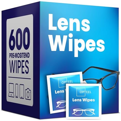 OPTEEL Lens Wipes for Eyeglasses Premoistened Eyeglass Lens Cleaning Wipes 600 Lens Wipes Individually Wrapped SracthFree StreakFree Eye Glasses Wipes Lens Cleaner for Sunglass Camera Lens - Image 2
