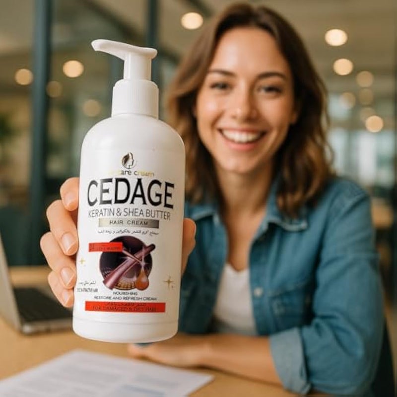 Cedage Hair Cream With Keratine Shea Butter 250gm - Image 4