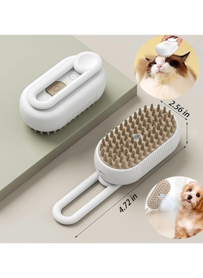 FALMER Steam Brush for Cats and Dogs - 3-in-1 Pet Grooming Tool with Trigger Button, Spray Feature and Hair Remover, USB Rechargeable Spray  - Image 2