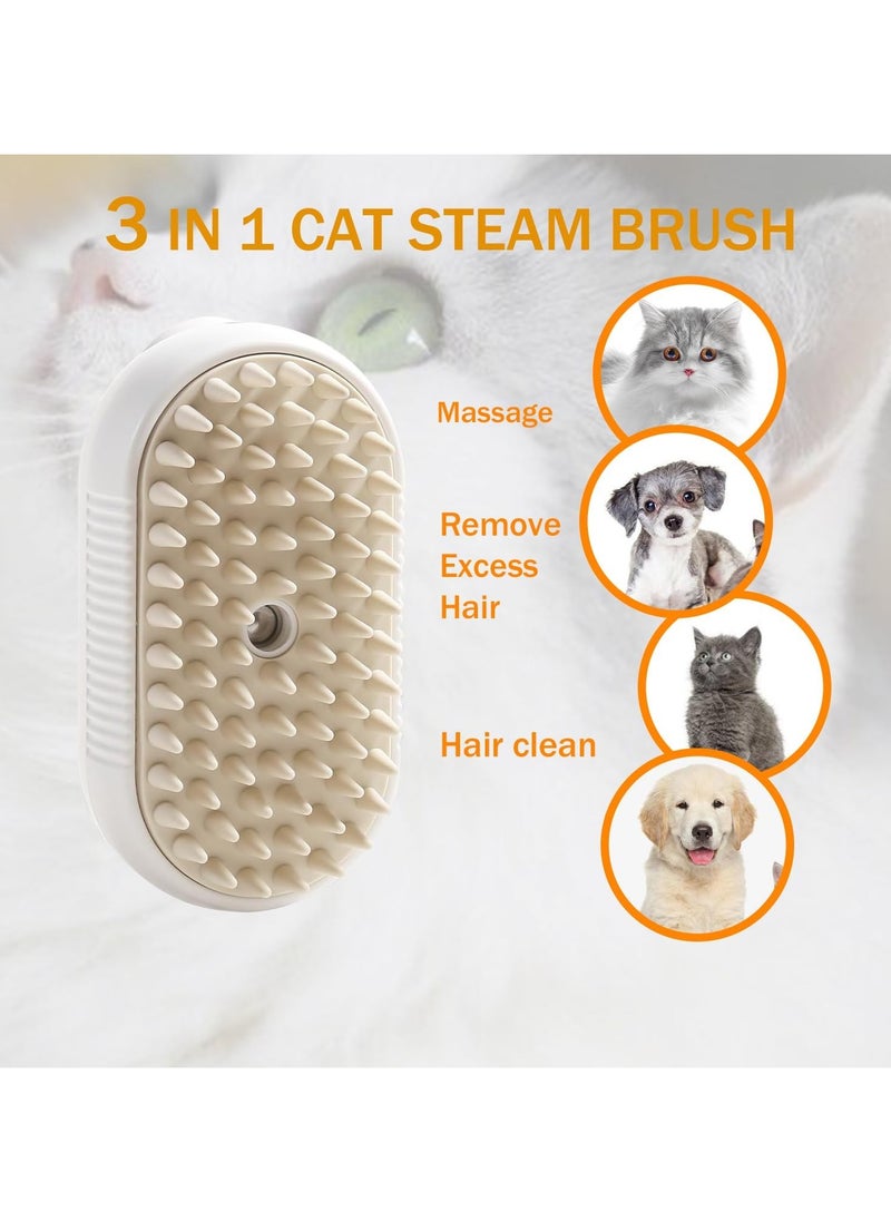 FALMER Steam Brush for Cats and Dogs - 3-in-1 Pet Grooming Tool with Trigger Button, Spray Feature and Hair Remover, USB Rechargeable Spray  - Image 3