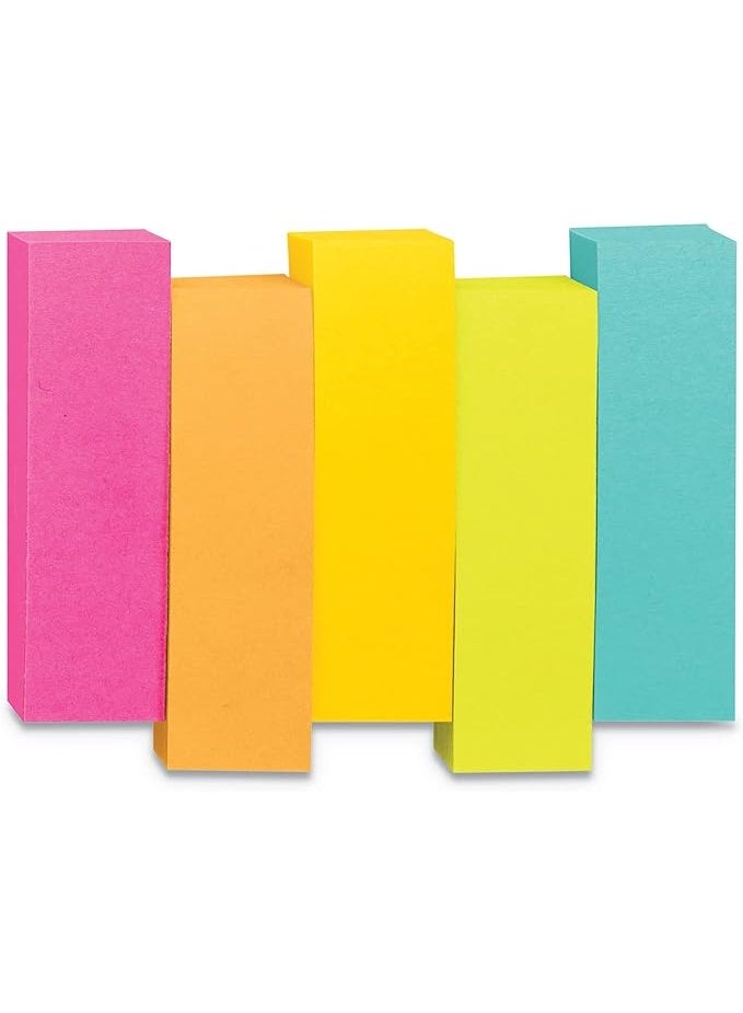 Post It Post-it Page Markers, Assorted Colors, 1/2 in x 2 in, 50 Sheets/Pad, 5 Pads/Pack (670-5AF) - Image 4