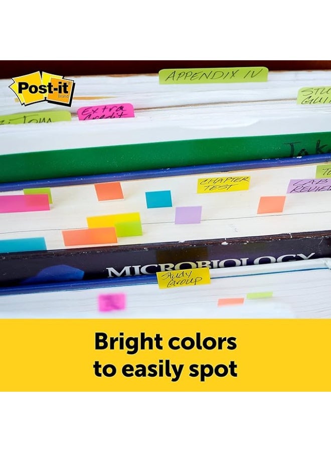 Post It Post-it Page Markers, Assorted Colors, 1/2 in x 2 in, 50 Sheets/Pad, 5 Pads/Pack (670-5AF) - Image 3