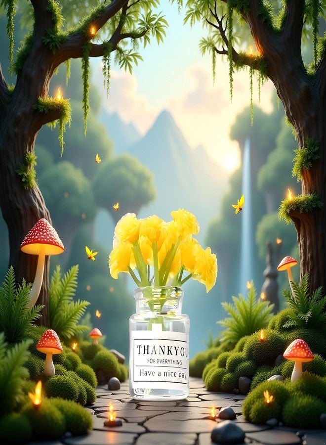 Zhuluck 1:6 Scale Miniature Flowers in Vase Set for Dollhouse Displays, Realistic Tiny Floral Arrangements for Train Platforms, Fairy Gardens and Micro Landscapes (B-1) - Image 4