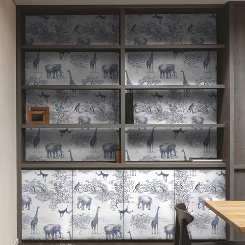 doodad Premium Self Adhesive Wallpaper - 45cm x 1000cm, Covers 48 sq. ft | White Premium Wallpaper |Modern Latest Wallpaper for Living Room | PVC Wallpaper Waterproof Wall Paper - Image 2