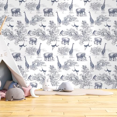 doodad Premium Self Adhesive Wallpaper - 45cm x 1000cm, Covers 48 sq. ft | White Premium Wallpaper |Modern Latest Wallpaper for Living Room | PVC Wallpaper Waterproof Wall Paper - Image 1