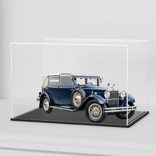 QIMOND Acrylic Display Case for Showcase, Clear Long Acrylic Box for Displaying 1:18 Diecast Car Models, Collectibles, Figures and Arts - Image 1