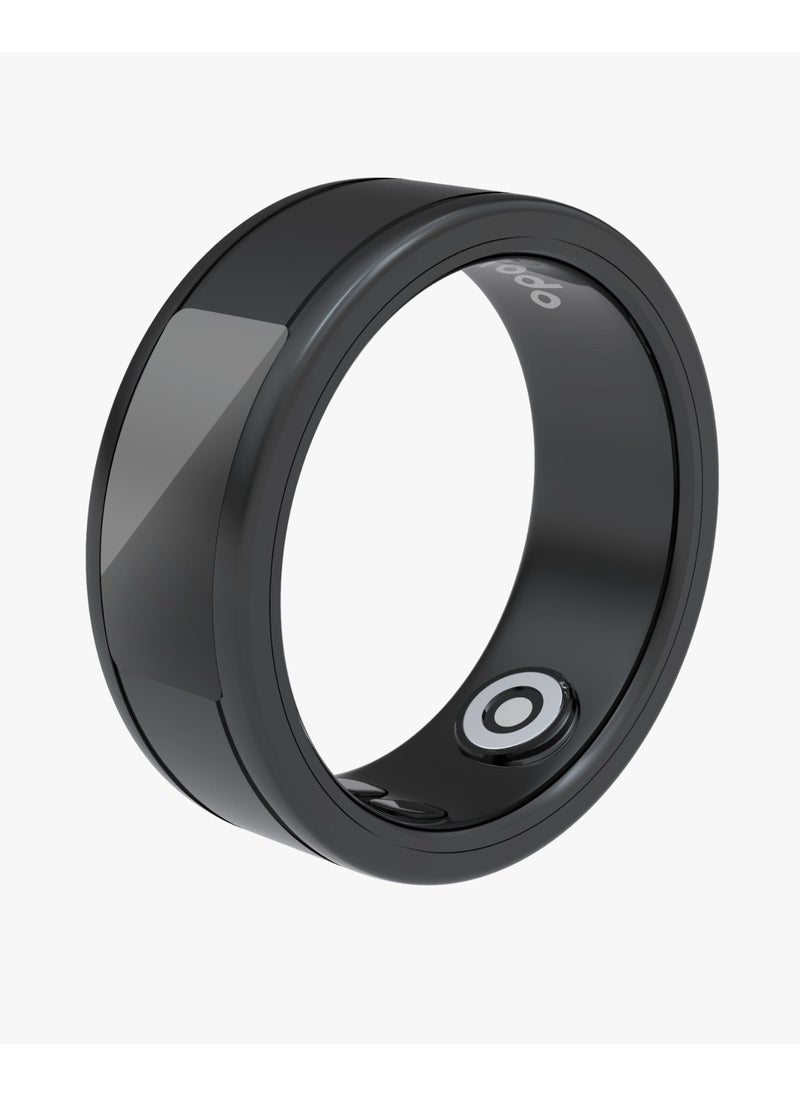 porodo - Smart Ring Health Tracker M Size 9 19.1mm / Works with App / Heart Rate & Sleep Monitor/ Sports Mode/Calorie/Distance/Pedometer/Daily Fitness /Menstrual Cycle/SpO2/Body Temperature - Black - Image 1