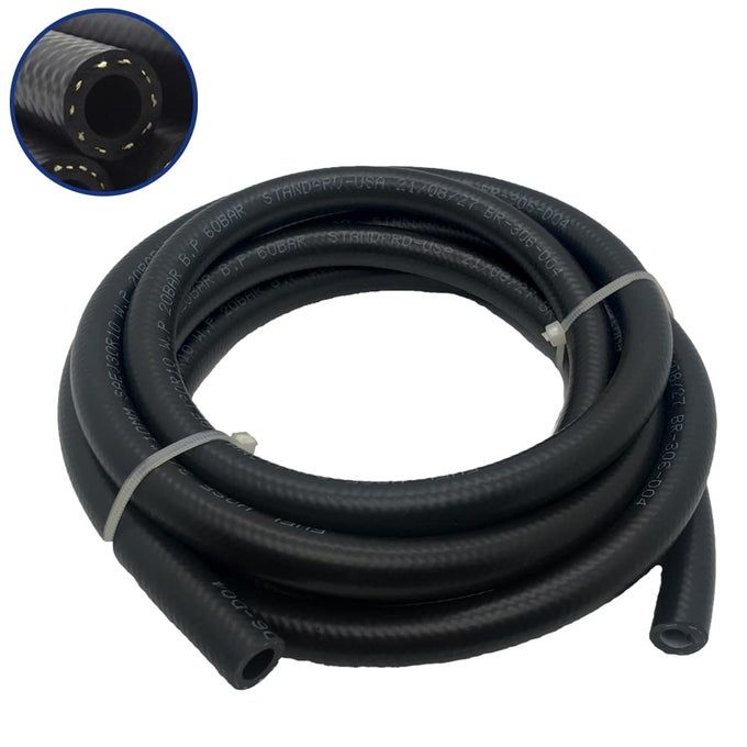 12 Fuel Line Hose Transmission Cooler Hose 300Psi High Pressure Power Steering Fuel Injection Hose
