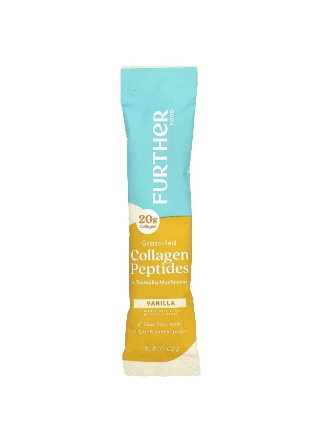 Further Food Further Food, Grass-Fed Collagen Peptides, Vanilla, 12 Packets, 0.74 oz (21 g) Each  - Image 3