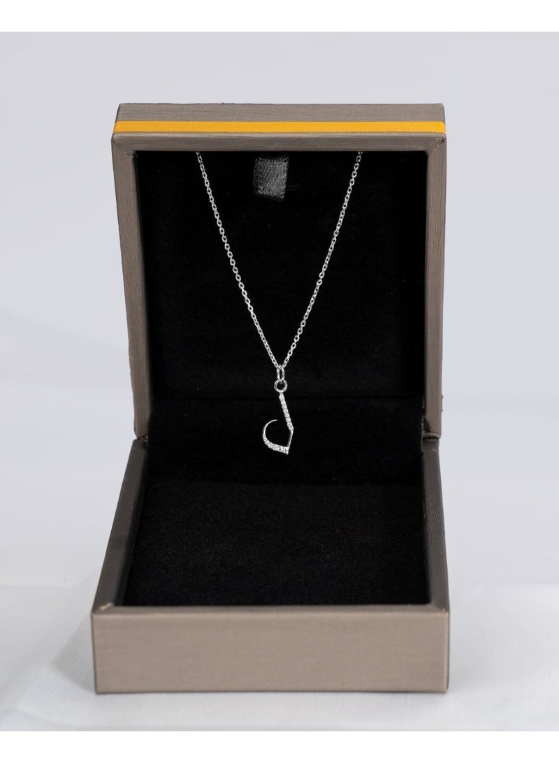 Kannan Jewels 925 Sterling Silver Arabic Letter Pendant - Image 3