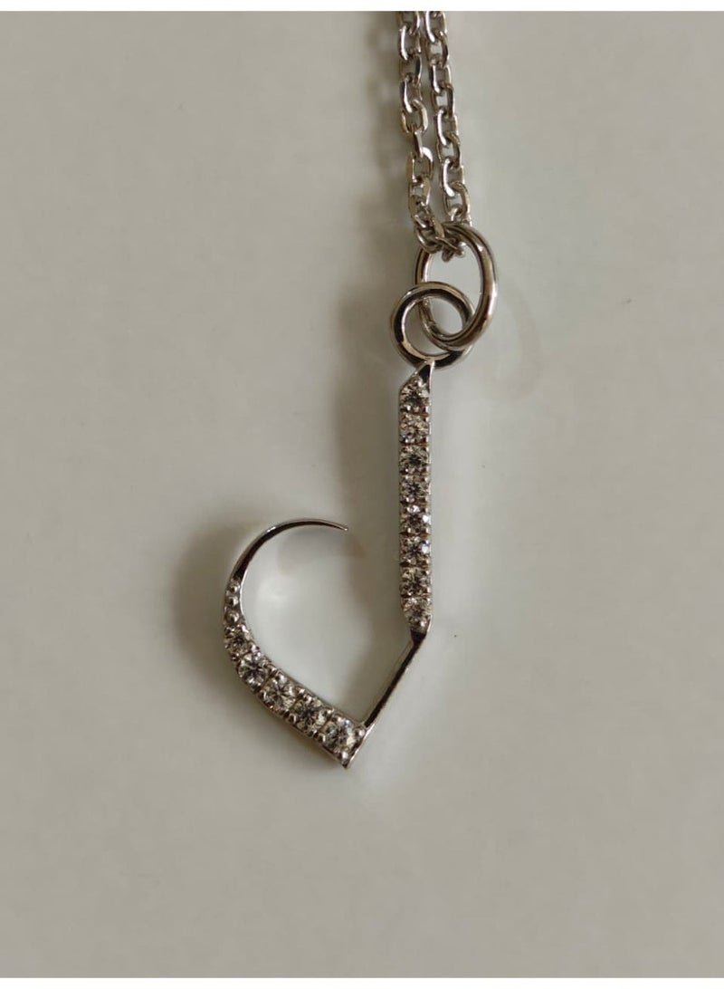 Kannan Jewels 925 Sterling Silver Arabic Letter Pendant - Image 1