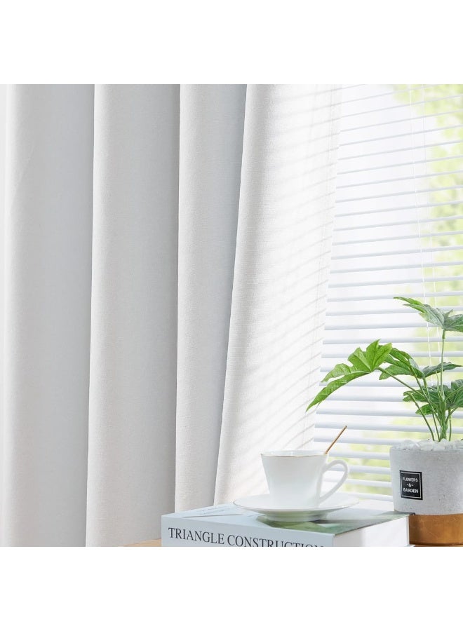 elite curtains for bedroom and living room Blackout model Curtains pure white colour - Image 2