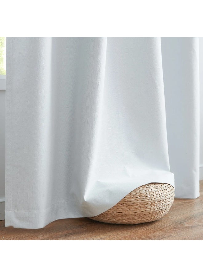 elite curtains for bedroom and living room Blackout model Curtains pure white colour - Image 3