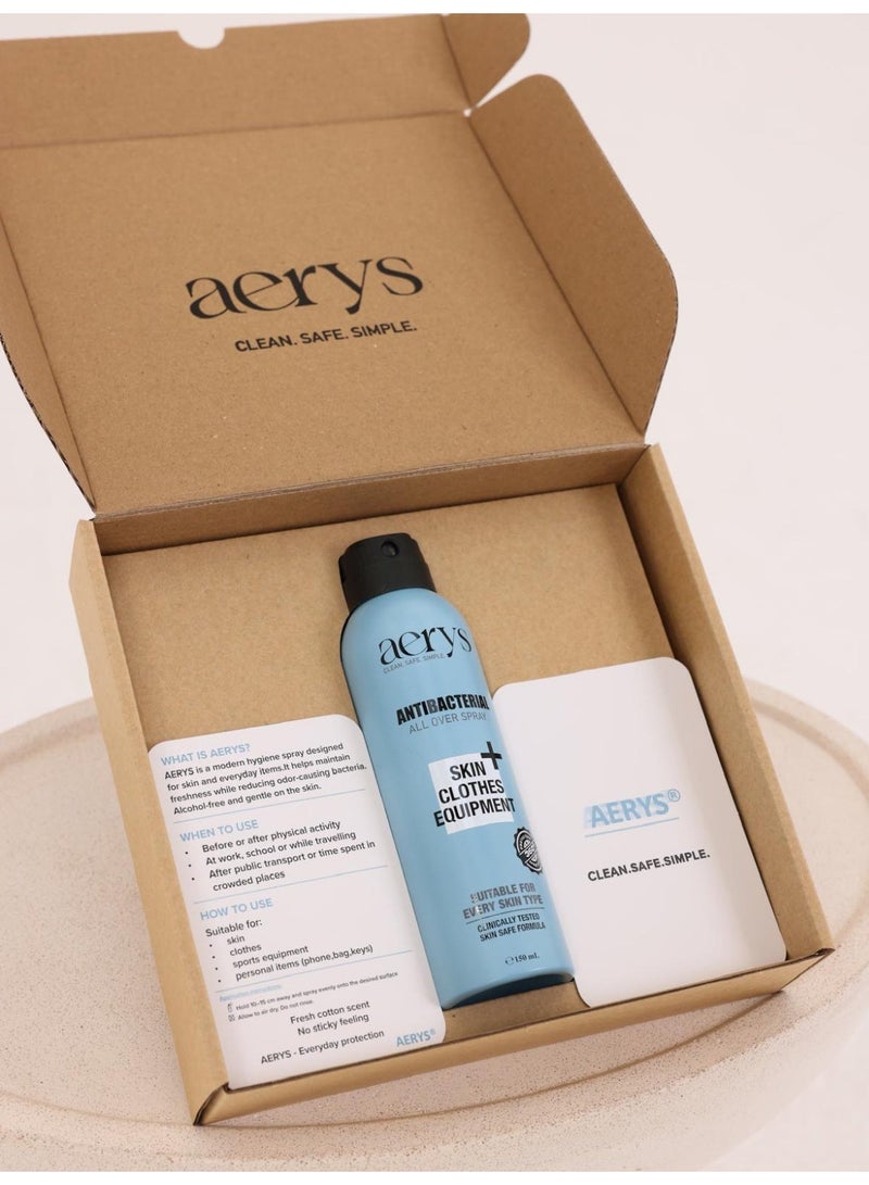 Aerys 100 % Antibacterial Spray - Suitable for Skin, Clothes and Equipment - Daily Hygienic Spray with Unique Formula -  Clinically Tested on Skin ( Made in UAE) - Image 4