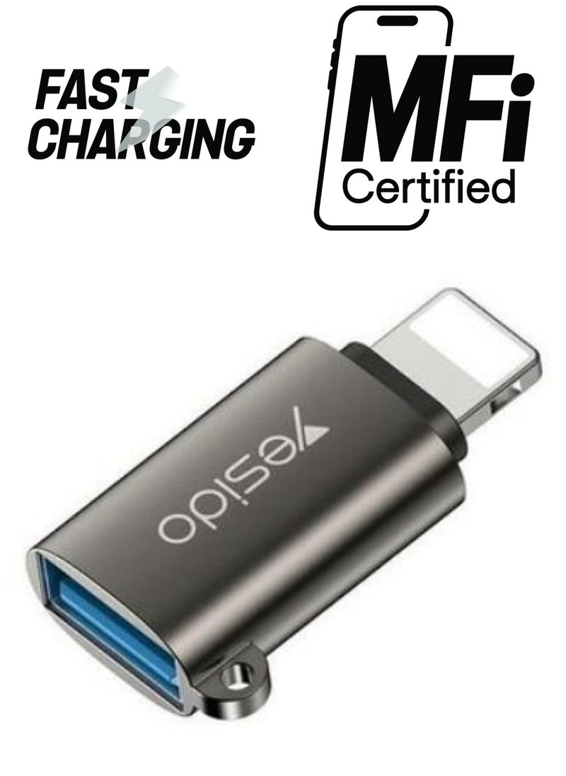 Yesido - Yesido USB 3.0 Super Fast Data Transmission Lightning OTG Adapter - GS14 - Image 1