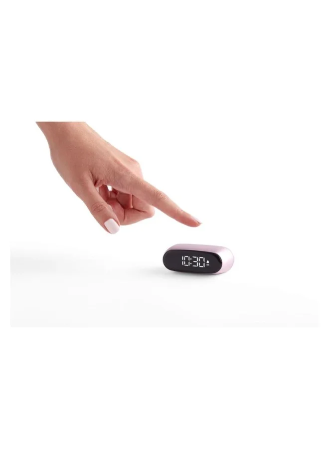 LEXON LIGHT PINK Minut Compact Alarm Clock With LCD Screen  | Best Price UAE