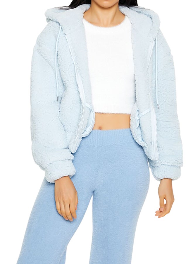 FOREVER 21 Fur Hooded Jacket - Image 1