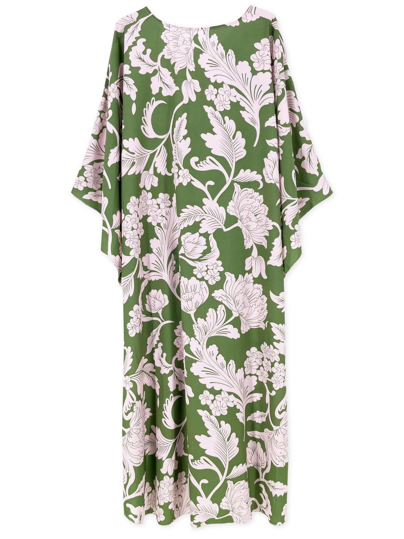 Moss Rose Kaftans Coverup Dresses for Women Moo Moos Swimsuit Caftan Plus Size Maxi Beach Vacation Clothes - Image 3