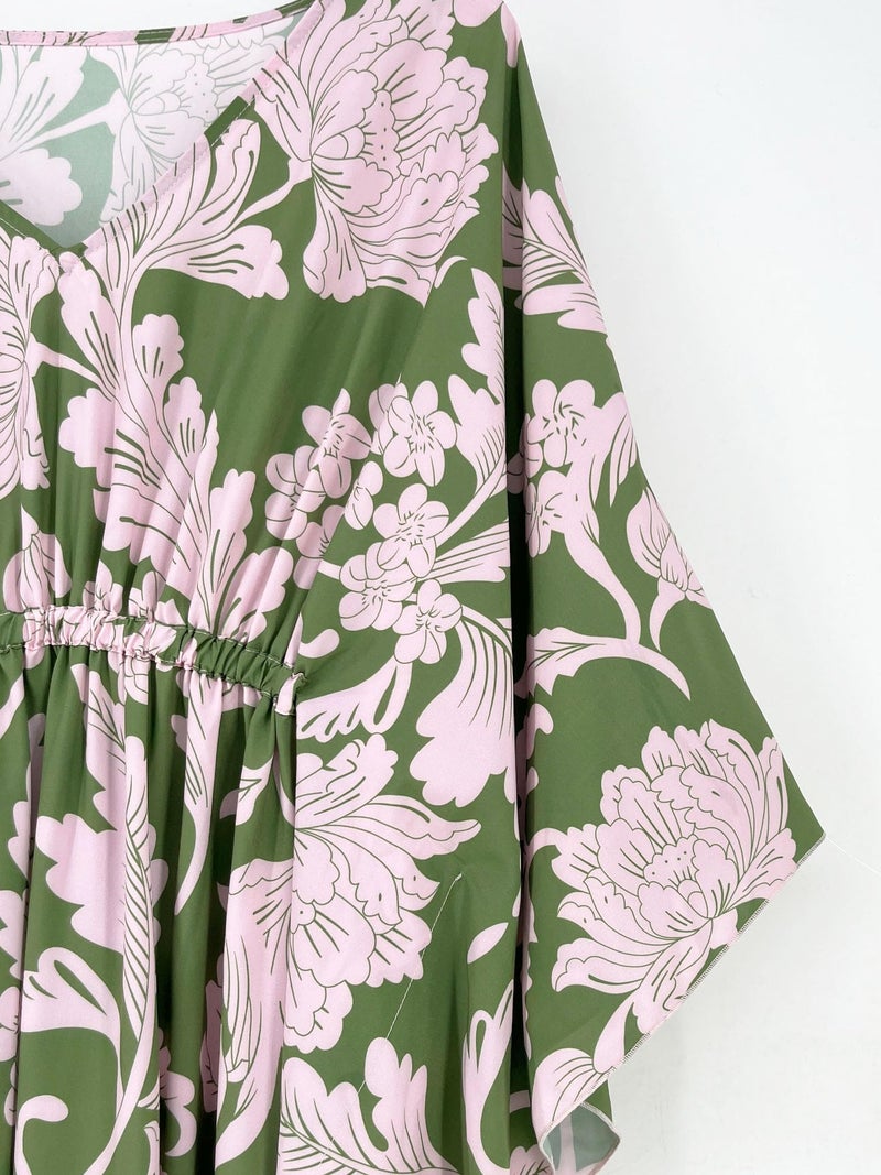 Moss Rose Kaftans Coverup Dresses for Women Moo Moos Swimsuit Caftan Plus Size Maxi Beach Vacation Clothes - Image 5